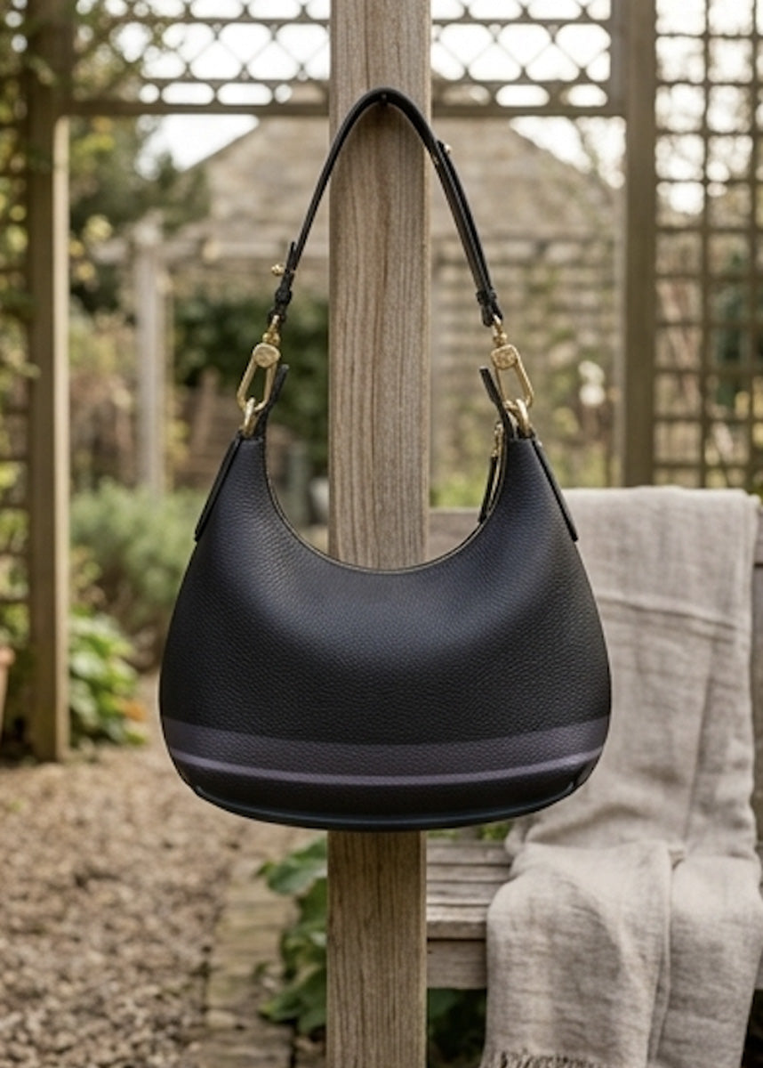 Handbag - Black Crescent