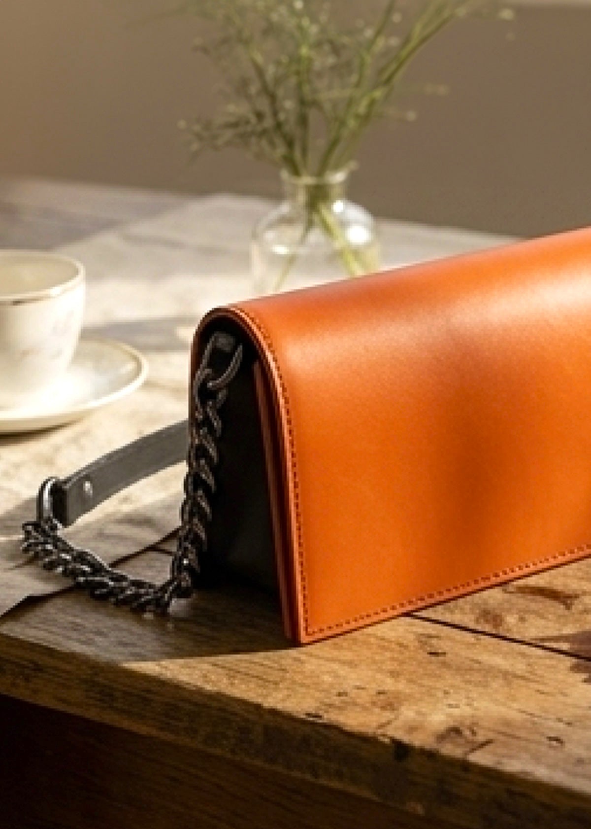 Handbag Orange Clutch