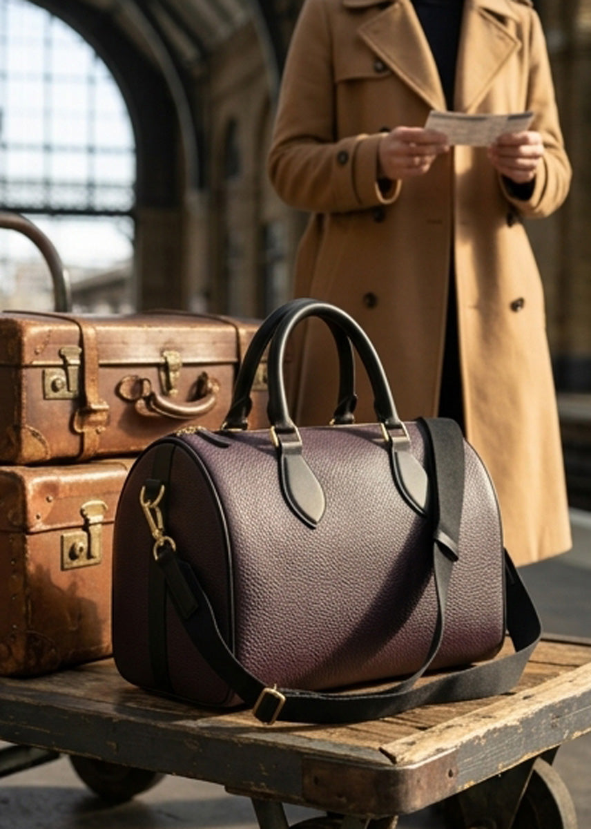 Handbag - Mini Duffle Aubergine