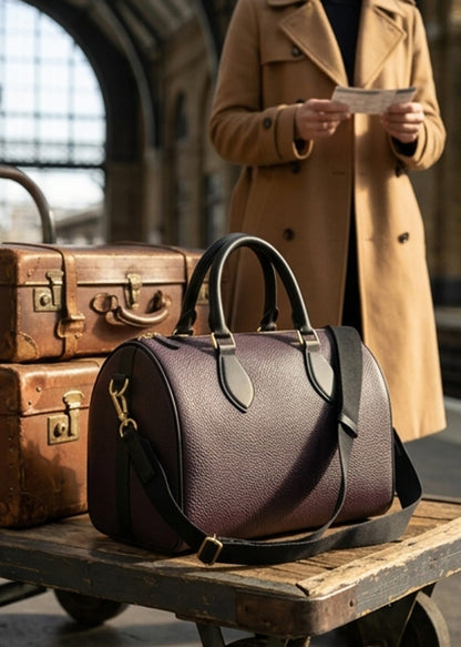 Handbag - Mini Duffle Aubergine