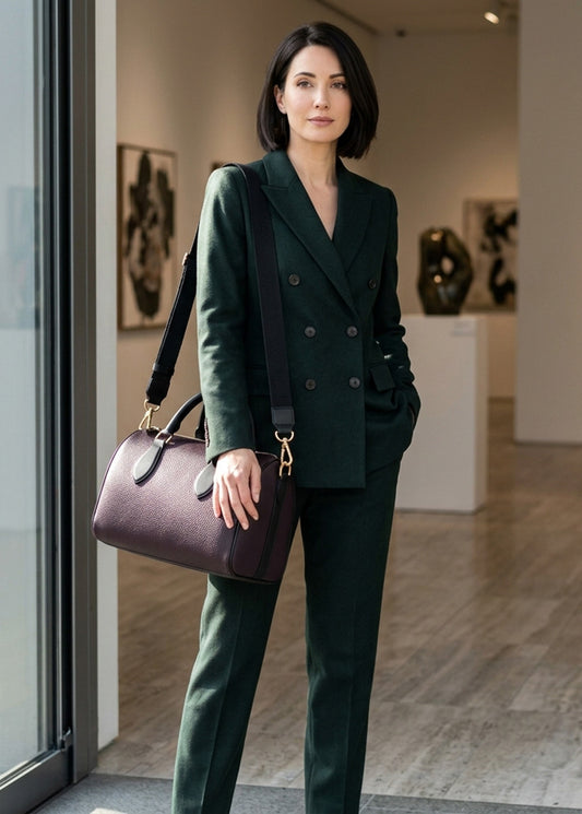 Handbag - Mini Duffle Aubergine