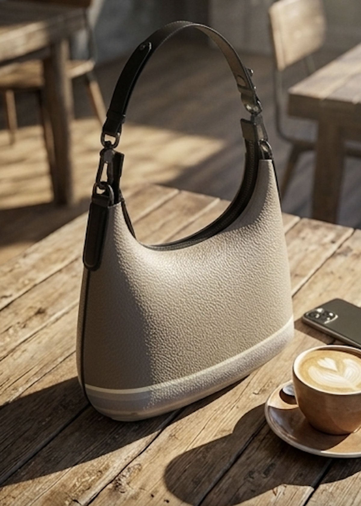 Handbag - Taupe Crescent