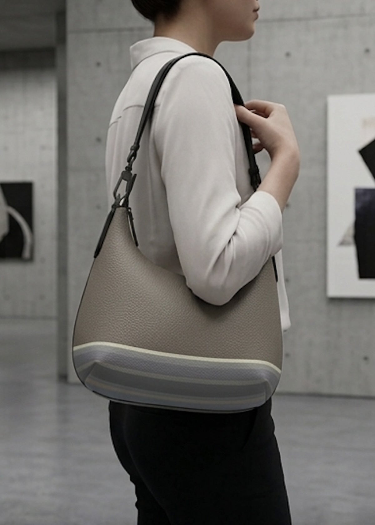 Handbag - Taupe Crescent