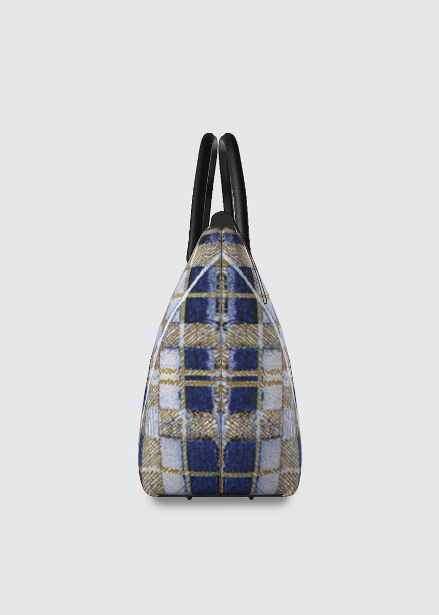 Handbag - Canvas Tartan Tote