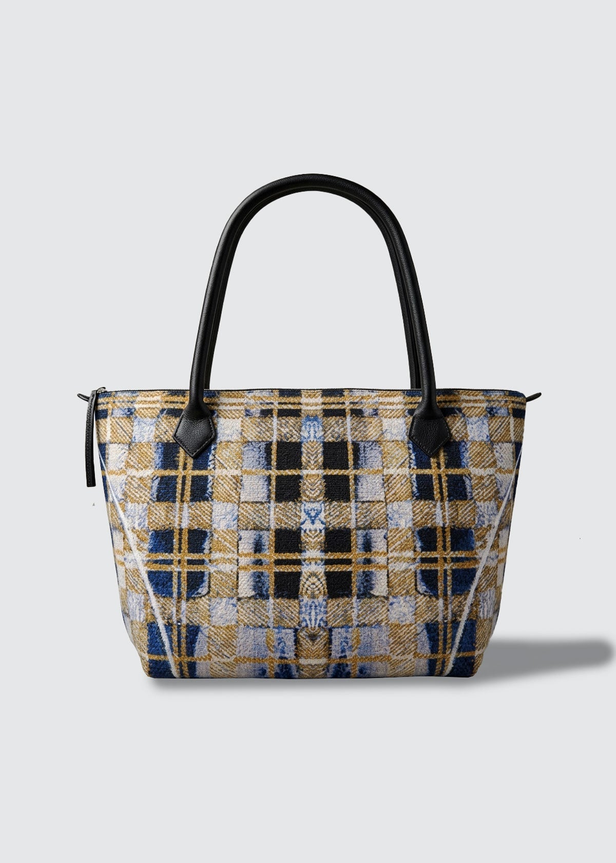 Handbag - Canvas Tartan Tote