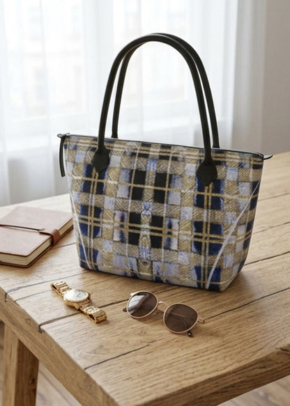 Handbag - Canvas Tartan Tote