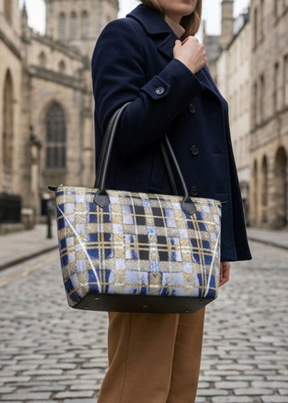 Handbag - Canvas Tartan Tote