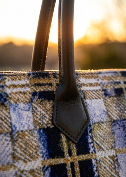 Handbag - Canvas Tartan Tote