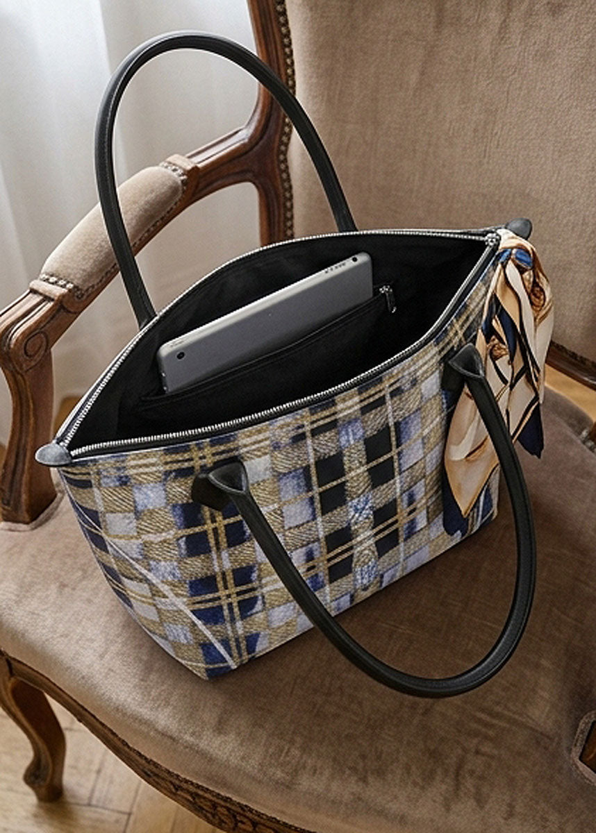 Handbag - Canvas Tartan Tote
