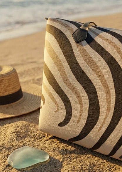Handbag - Canvas Zebra Tote