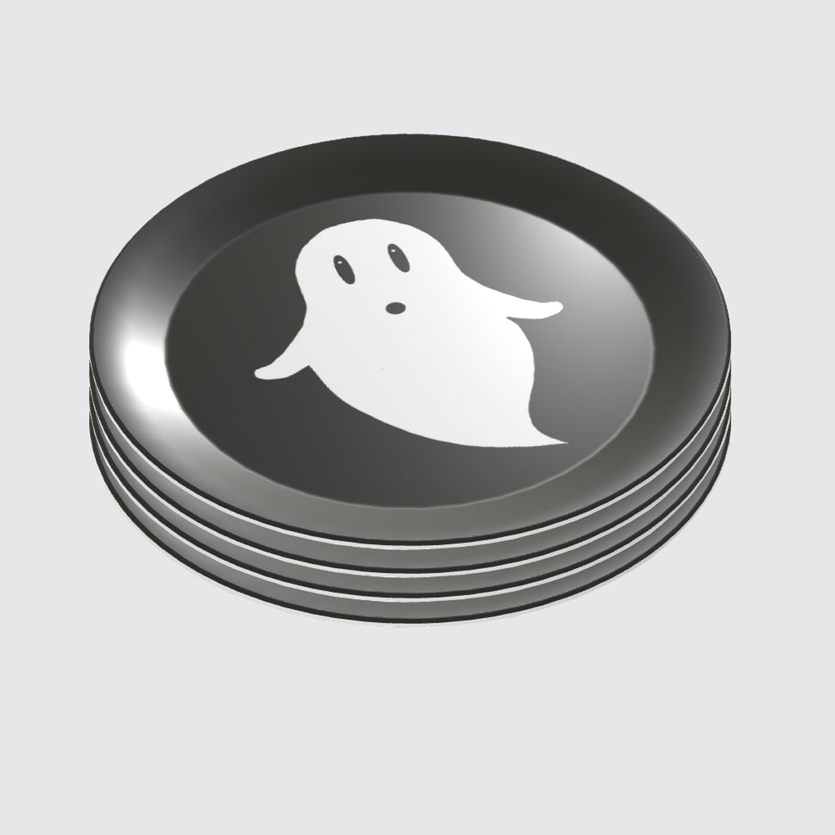 Halloween Ghost Party Plates