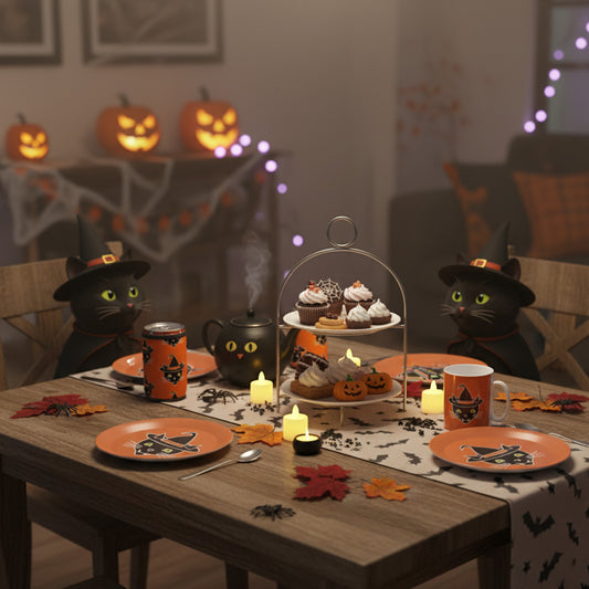 Halloween Cat Party Plates