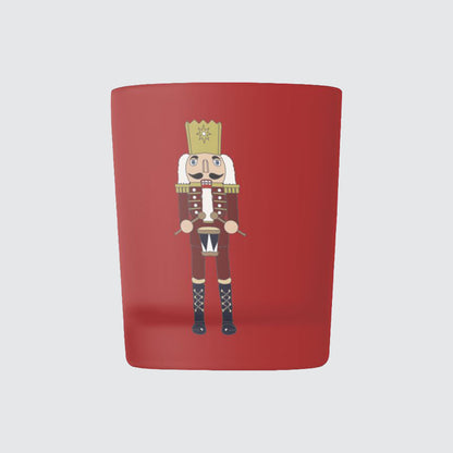 Three Nutcracker Glass Tea Light Holders