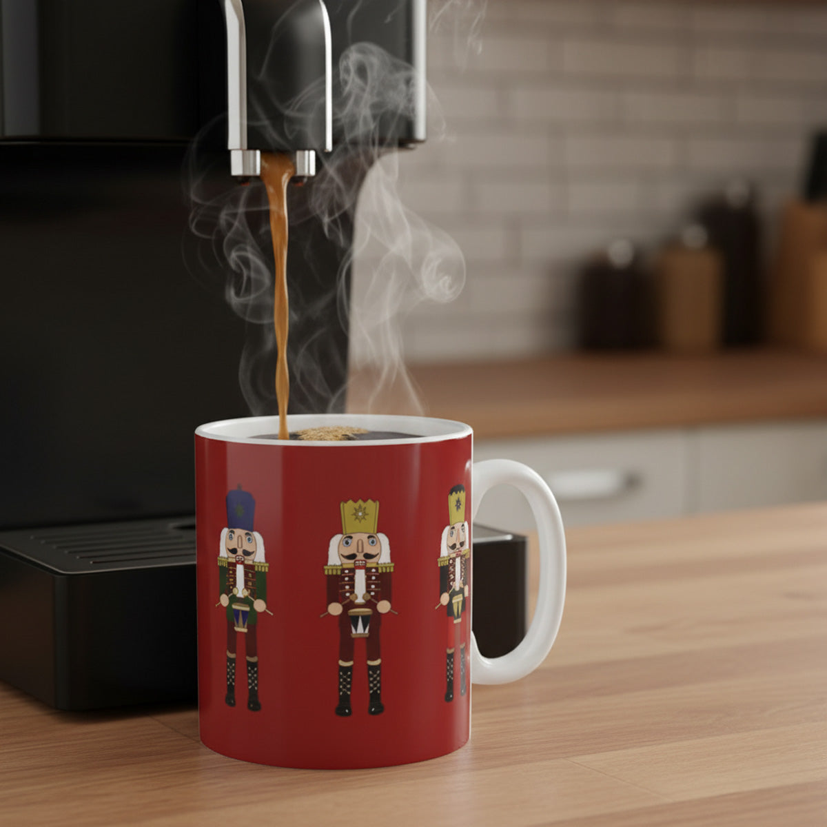 Nutcracker Red Ceramic Mug