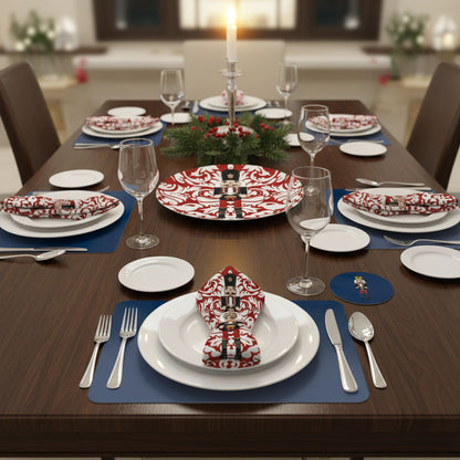 Set of Two Nutcracker and Damask Napkins