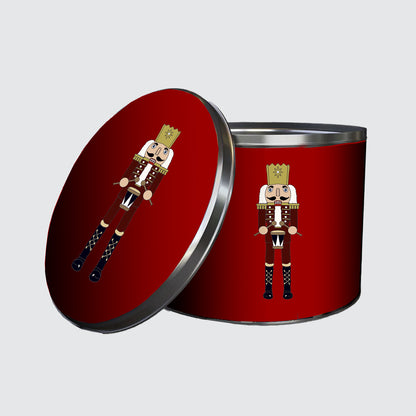 Nutcracker Red Round Cake Tin