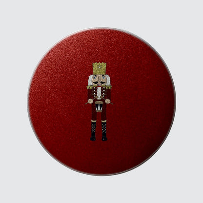 Nutcracker Red Round Cake Tin