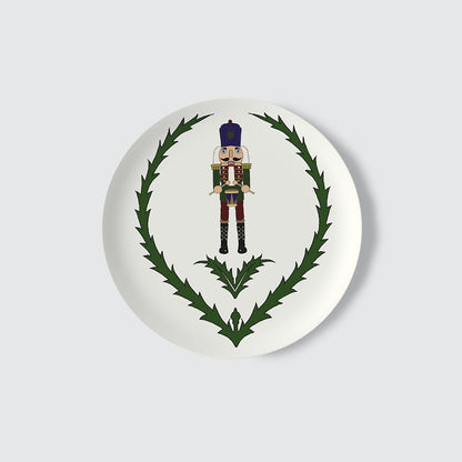 Side Plate - Nutcracker and Wreath
