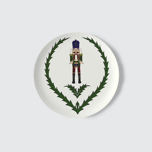 Side Plate - Nutcracker and Wreath