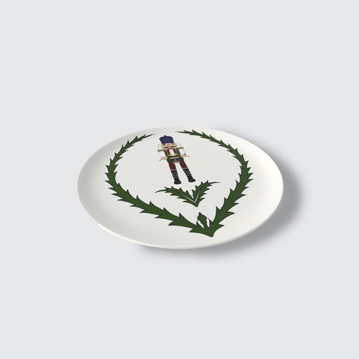 Side Plate - Nutcracker and Wreath