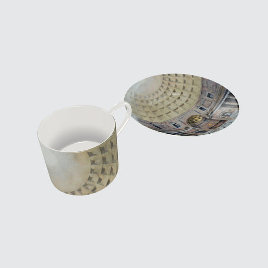 Bone China Cup and Saucer - Pantheon Dome