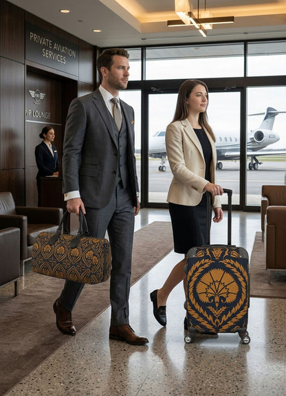 Suitcase - Cabin 55cm - Acanthus Navy Ochre