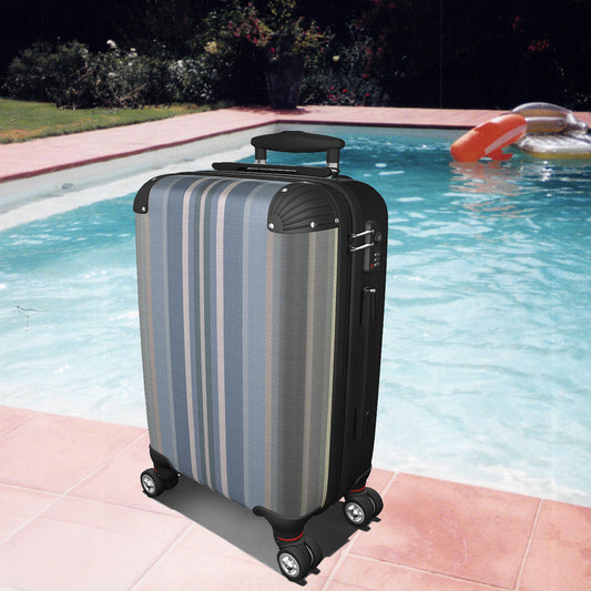 Suitcase - Cabin 55cm and 45cm - Stripes Sea Light