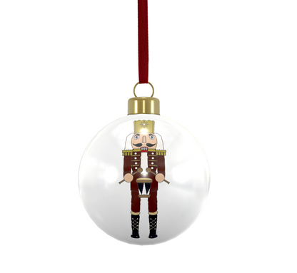 Bone China Bauble Decorations - 3 pack - Nutcracker