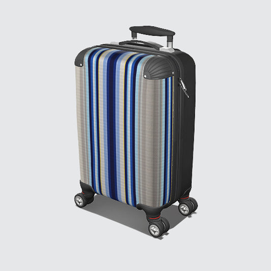 Suitcase - Small Cabin 45cm - Stripes Seascape