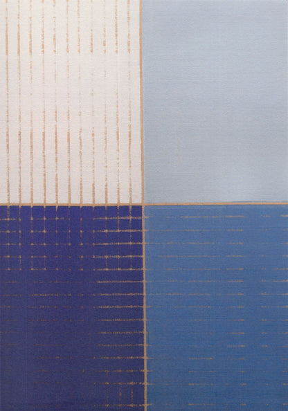 Wallpaper Blue Gingham - £37.50 per sq metre
