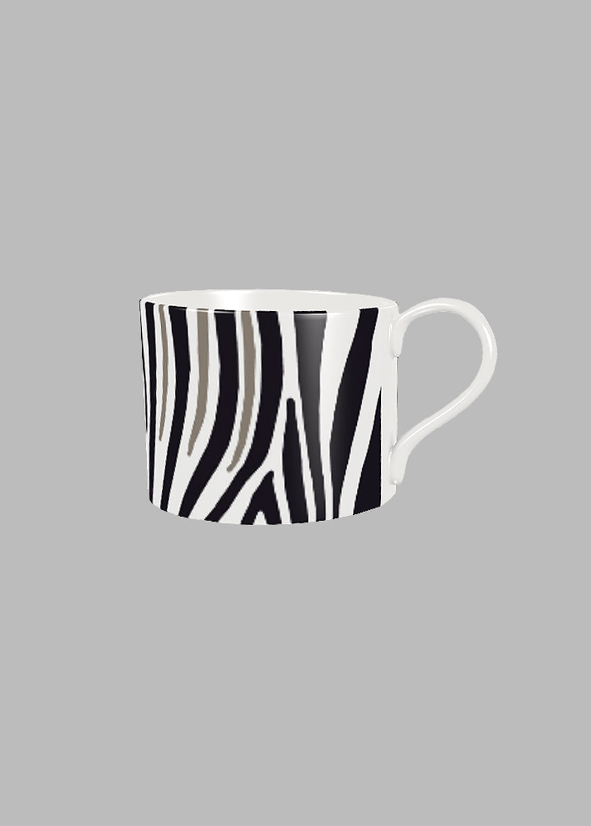 Cup and Saucer - Zebra