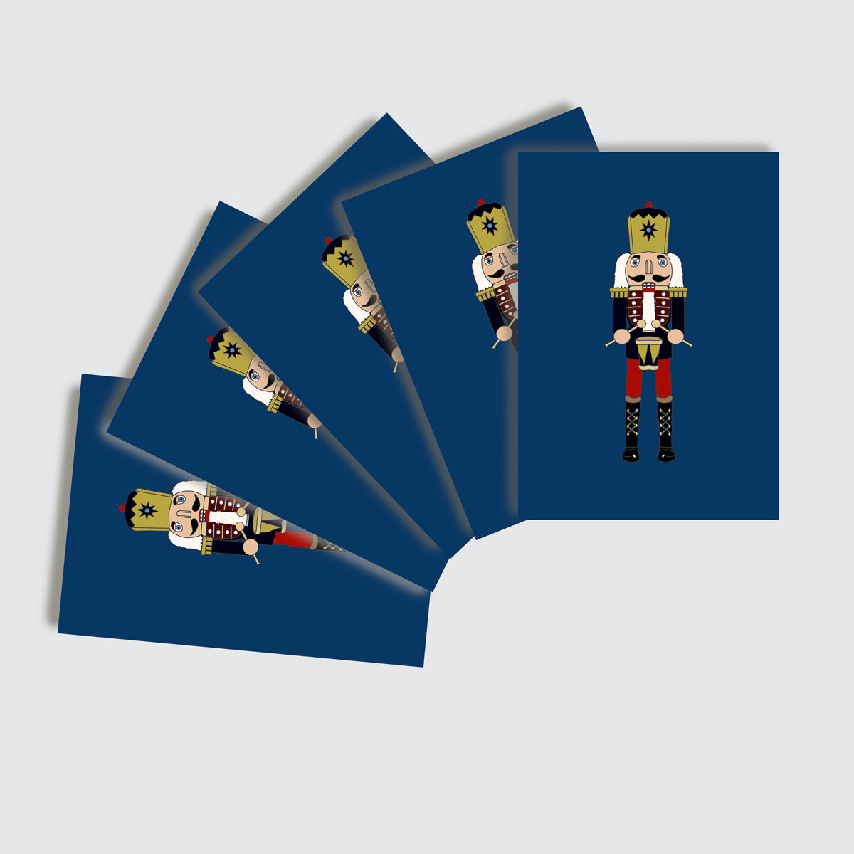 10 card pack Nutcracker Christmas Cards - three options