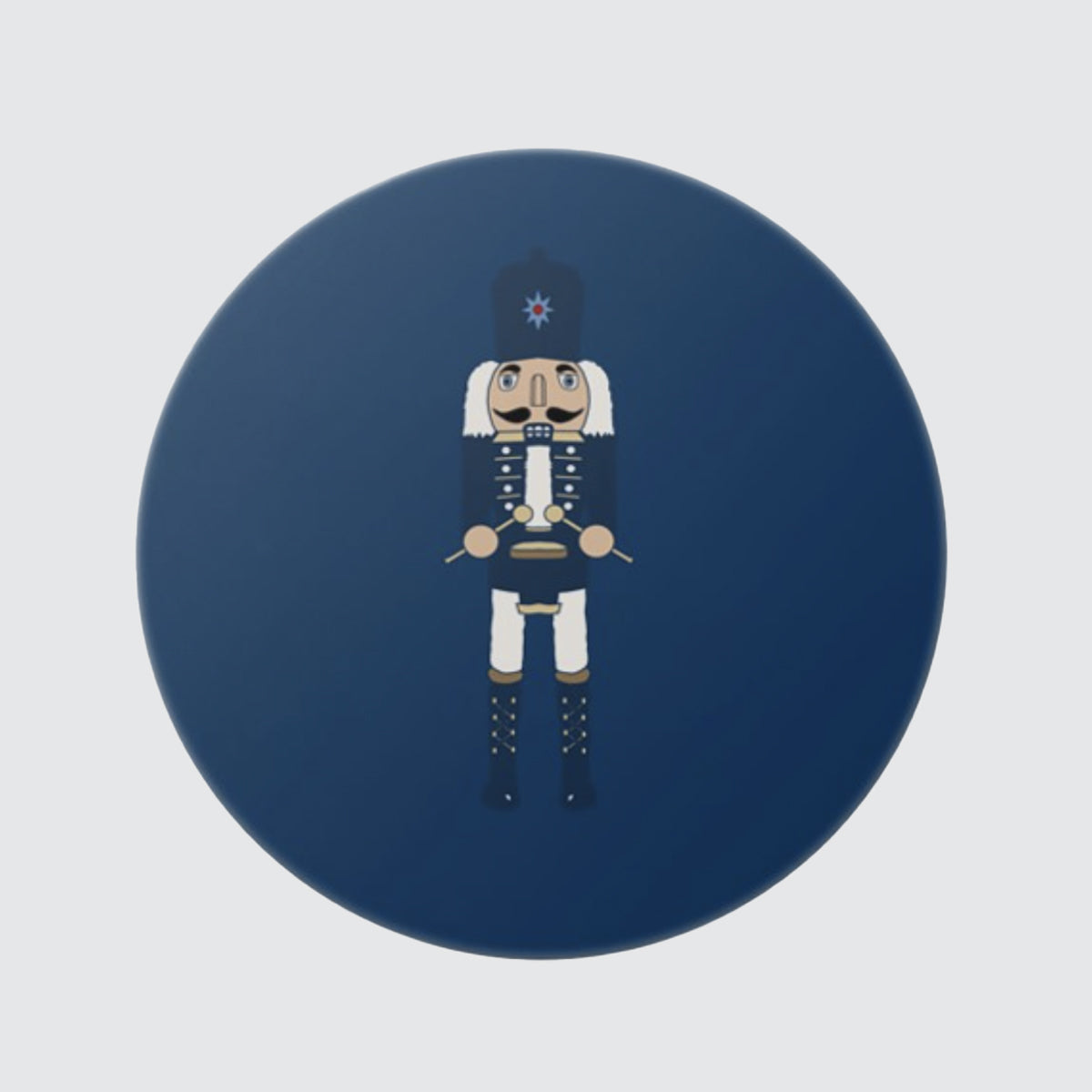 Nutcracker Blue Round Cake Tin