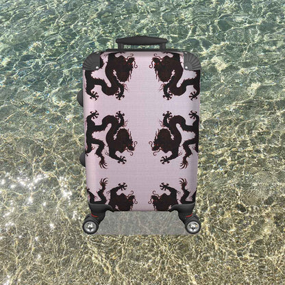 Suitcase - Cabin 55cm and 45cm - Crimson Dragon On Pink