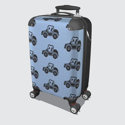 Suitcase - Small Cabin 45cm - Car on Blue Red or Green