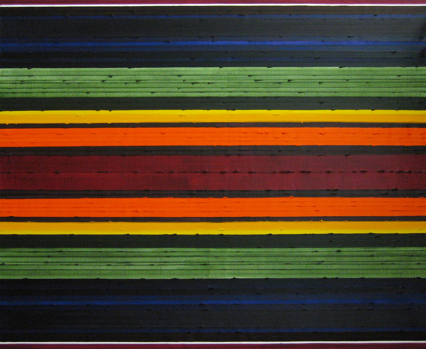 Stripes Chakra Oil Painting by Rose Long