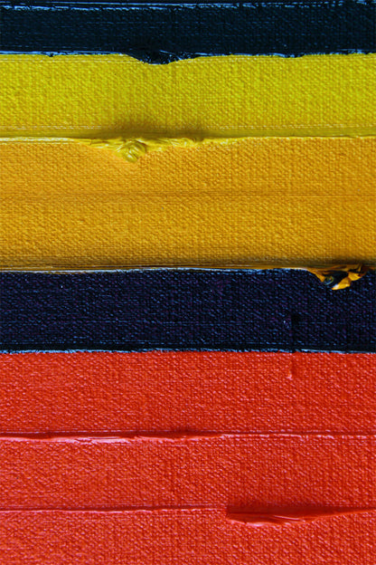 Stripes Chakra Oil Painting by Rose Long