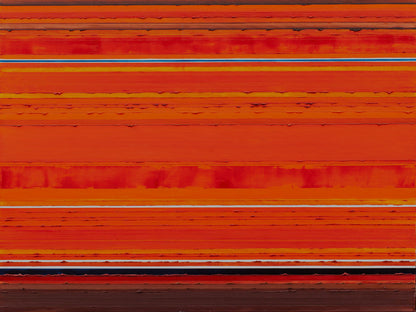 Stripes Orange Oil Painting by Rose Long