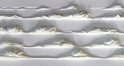 Stripes Oil Painting - White On White by Rose Long