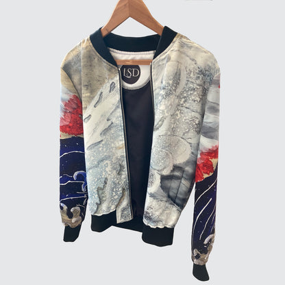 Bomber Jacket with Wing Design