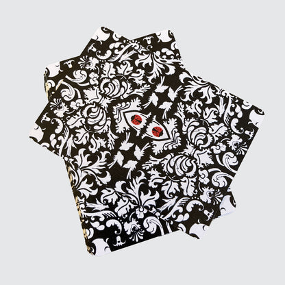 Damask Playing Card Pack - Black And White