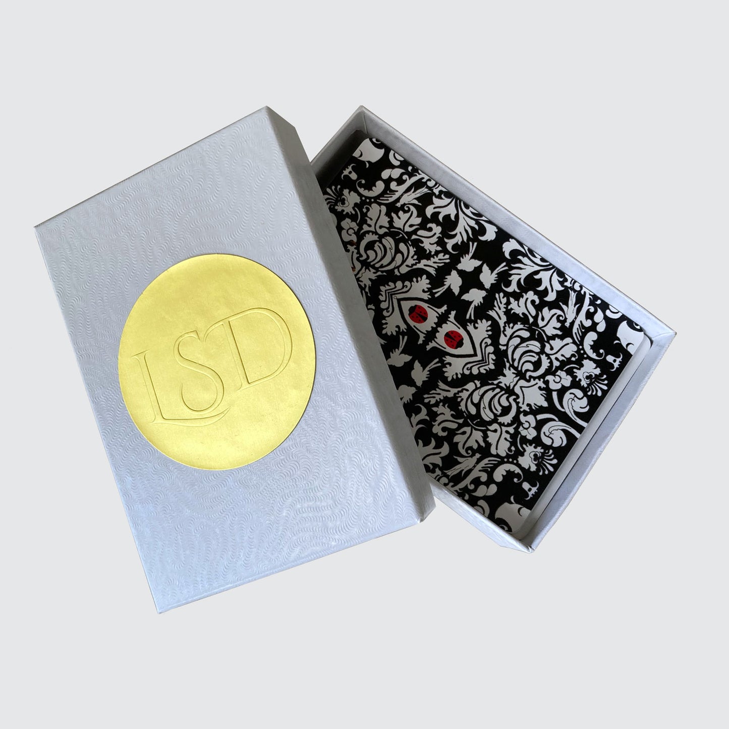 Damask Playing Card Pack - Black And White