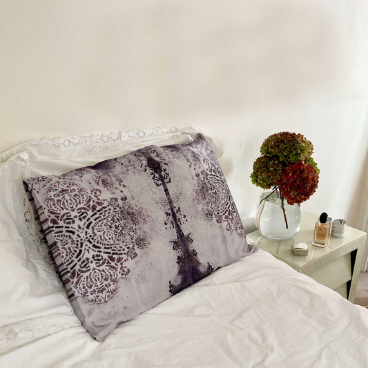 Silk Pillowcase - Burano Purple Grey
