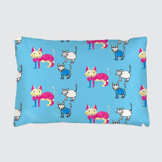 Silk Pillowcase For Children - Nilly The Cat