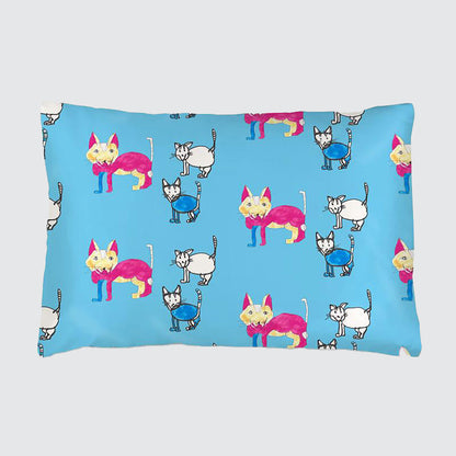 Silk Pillowcase For Children - Nilly The Cat