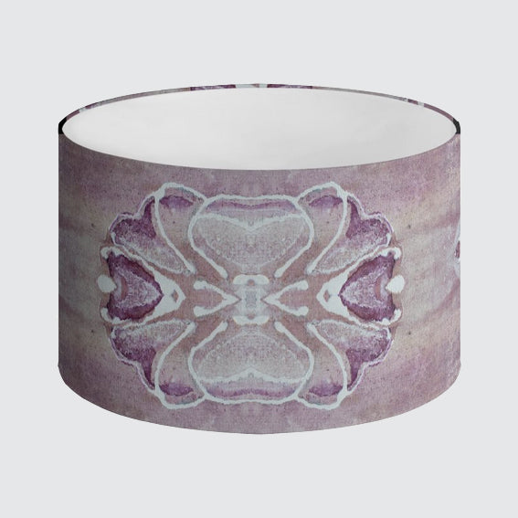 Lampshade 40cm - Violet with Floral Pattern