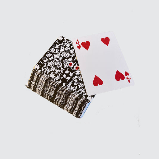 Damask Playing Card Pack - Black And White