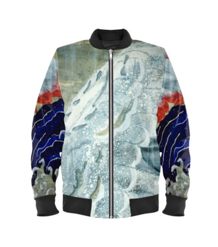 Bomber Jacket with Wing Design