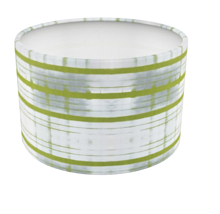 Lampshade 40cm - Chartreuse White Grid