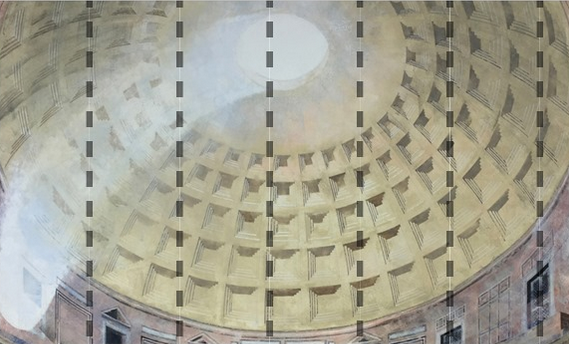Wallpaper Mural of the Pantheon Dome - £50 per sq metre.